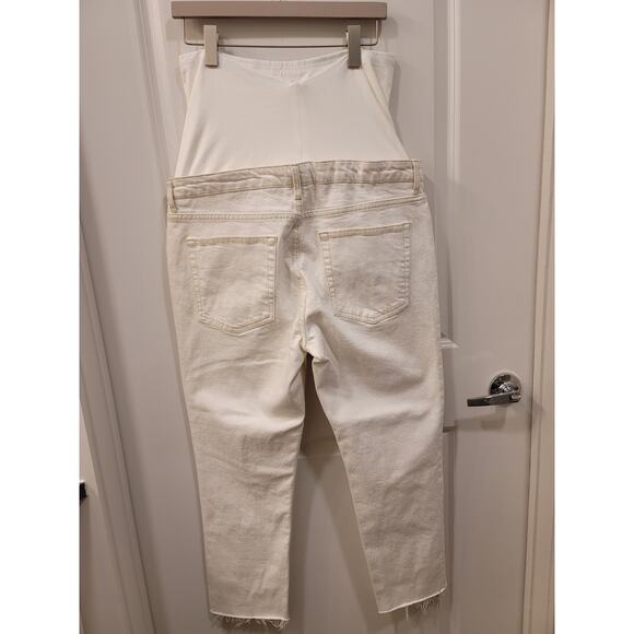 Topshop Maternity Straight Leg Jeans White - Picture 3 of 9